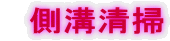 　側溝清掃